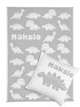 Martello Blanket and pillowcase with the name of baby