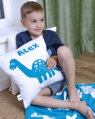Martello Blanket and pillowcase with the name of baby