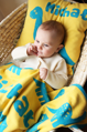 Martello Blanket and pillowcase with the name of baby