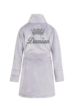 Chlapčenský  župan kráľovská koruna + meno dieťaťa 