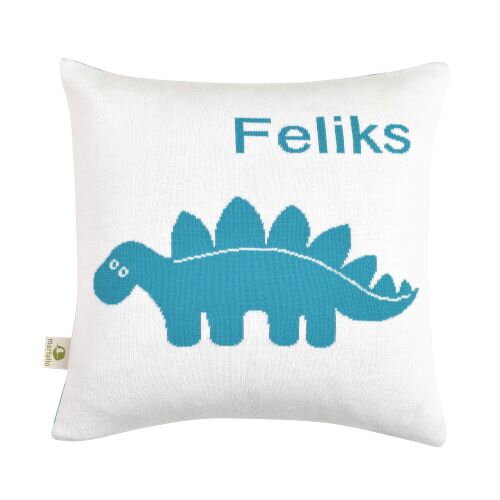 Obliečka na vankúš Stegosaurus /tyrkys