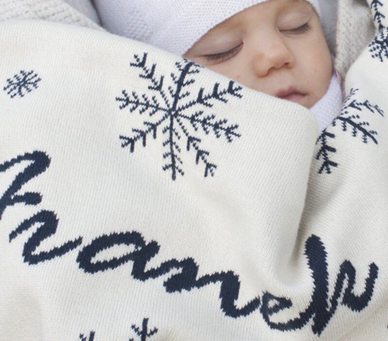 Martello Blanket with winter motive and a name