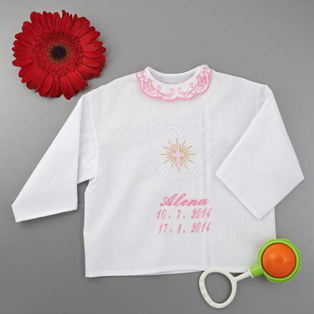 Christening shirt / a cross motive 